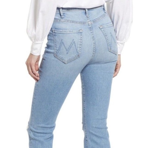 MOTHER DENIM - The Hustler Ankle Fray Jeans in Thrilling Shots Size 27 - Picture 3 of 10
